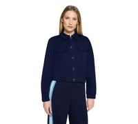 Jackenblazer CARTOON "Damen mit aufgesetzten Taschen", Damen, Gr. 34, dunkelblau, Obermaterial: 50% Viskose, 45% Polyester, 5% Elasthan, gerade normal, Rundhals, Blazer (82148121-34) dunkelblau