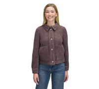 Jackenblazer CARTOON "Damen mit aufgesetzten Taschen", Damen, Gr. 38, braun (hellbraun), Obermaterial: 82% Polyester, 18% Polyamid, gerade normal, Rundhals, Blazer (79839747-38) hellbraun