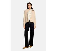 Jackenblazer CARTOON "Damen mit aufgesetzten Taschen", Damen, Gr. 42, beige (weiß swan), Obermaterial: 82% Polyester, 18% Polyamid, gerade normal, Rundhals, Blazer (53919352-42) weiß swan