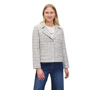 Jackenblazer CARTOON "Damen mit aufgesetzten Taschen", Damen, Gr. 44, braun (weiß, camel), Obermaterial: 100% Polyester; Ärmelfutter: 100% Polyester, gerade normal, Blazer (12587768-44) weiß, camel