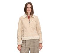 Jackenblazer CARTOON "Damen mit Kunstfellkragen", Damen, Gr. 44, grün (beige), Obermaterial: 100% Polyester, sehr schmal normal, Rundhals, Blazer (26054167-44) beige