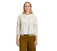 Jackenblazer CARTOON "Damen mit Rundhalsausschnitt", Damen, Gr. 34, beige, Obermaterial: 100% Baumwolle, lässig geschnitten normal, Rundhals, Blazer (95787361-34) beige
