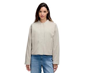 Jackenblazer CARTOON "Damen mit Taschen", Damen, Gr. 34, beige, Obermaterial: 66% Polyester, 22% Wolle, 12% Polyacryl, lässig geschnitten normal, Rundhals, Blazer (96829912-34) beige