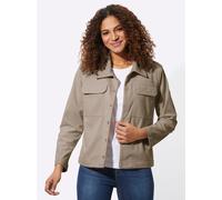 Jackenblazer CASUAL LOOKS "Cord-Blazer", Damen, Gr. 46, beige (sesam), 100% Polyester, Blazer (22508564-46) sesam