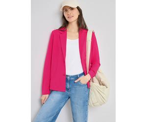 Jackenblazer CECIL, Damen, Gr. L (42), pink (beetroot pink), Jersey, 66% Viskose, 30% Polyester, 4% Elasthan, unifarben, regular fit normal, V-Ausschnitt, Bündchen, Blazer, im Basic-Style (95087601-L)