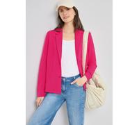 Jackenblazer CECIL, Damen, Gr. S (38), pink (beetroot pink), Jersey, 66% Viskose, 30% Polyester, 4% Elasthan, unifarben, regular fit normal, V-Ausschnitt, Bündchen, Blazer, im Basic-Style (95087601-S)