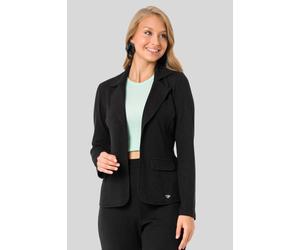Jackenblazer CIPO & BAXX "Jacken", Damen, Gr. S, schwarz, 50% Baumwolle, 45% Polyester, 5% Elasthan, unifarben, regular fit, Raglanärmel, Blazer, im unifarbenen Look (63332104-S) schwarz