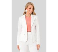 Jackenblazer CIPO & BAXX "Jacken", Damen, Gr. XL, beige (ecru), 50% Baumwolle, 45% Polyester, 5% Elasthan, unifarben, regular fit, Raglanärmel, Blazer, im unifarbenen Look (13717250-XL) ecru