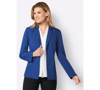 Jackenblazer CLASSIC BASICS "Blazer", Damen, Gr. 54, blau (royalblau), 100% Polyester, Blazer (35406832-54) royalblau