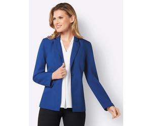 Jackenblazer CLASSIC BASICS "Blazer", Damen, Gr. 56, blau (royalblau), 100% Polyester, Blazer (35406832-56) royalblau