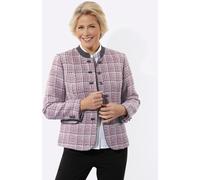 Jackenblazer CLASSIC "Bou lazer", Damen, Gr. 54, rosa (mauve, schwarz, gemustert), 90% Polyester, 10% Wolle, Blazer (55009830-54) mauve, schwarz, gemustert
