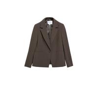 Jackenblazer COMMA, Damen, Gr. 38, braun, Web, Obermaterial: 63% Polyester, 32% Viskose, 5% Elasthan. Futter: 100% Polyester, unifarben, normal hüftbedeckend, V-Ausschnitt, Blazer, mit Viskose und Str