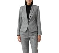 comma Slim Fit Blazer mit Reverskragen und Paspeltaschen in Graphit, Größe 44