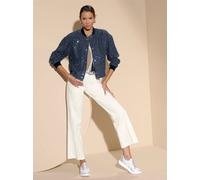 Jackenblazer CREATION L "Jeans-Blouson", Damen, Gr. 36, blau (dunkelblau), 100% Baumwolle, Besatz:95% Baumwolle, 5% Elasthan, Blazer (17503139-36) dunkelblau