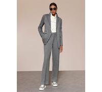 Jackenblazer CREATION L "Modal-Mix-Blazer", Damen, Gr. 48, grau (grau, anthrazit, gemustert), 54% Polyester, 44% Modal, 2% Elasthan, Blazer (71939737-48) grau, anthrazit, gemustert