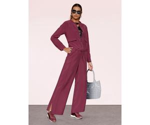 Jackenblazer CREATION L "Modal-Mix-Blouson", Damen, Gr. 44, rot (bordeaux), 90% Modal, 10% Polyester, Blazer (16238307-44) bordeaux