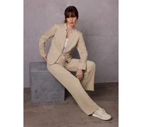 Jackenblazer CREATION L PREMIUM "Lyocell-Leinen-Blazer", Damen, Gr. 46, beige, 90% Lyocell, 10% Leinen, Blazer (27374622-46) beige