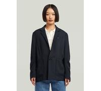Jackenblazer G-STAR "3D Boyfriend Blazer", Damen, Gr. S, osaka blau, Obermaterial: 92% Viskose, 8% Polyester, Blazer (44085106-S) osaka blau