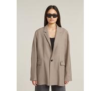 Jackenblazer G-STAR "Boyfriend Blazer", Damen, Gr. XXS, vintage khaki, Obermaterial: 93% Viskose, 7% Polyester, Blazer (84394257-XXS) vintage khaki