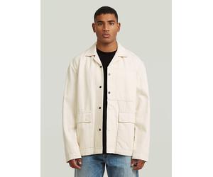 Jackenblazer G-STAR "Marseille Blazer", Damen, Gr. S, beige (rinsed), Obermaterial: 75% Baumwolle, 25% Baumwolle, Blazer (34444302-S) rinsed
