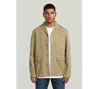 Jackenblazer G-STAR "Marseille Blazer", Damen, Gr. S, safari, Obermaterial: 100% Baumwolle, Blazer (87917546-S) safari
