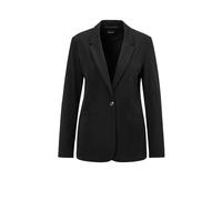 Jackenblazer GOLDNER "Damenblazer mit Reverskragen und Paspeltaschen", Damen, Gr. 40, grün (schwarz), Obermaterial: 48% Polyamid PA. 40% Viskose CV. 12% Elasthan EL., Blazer, mit formgebenden Teilungs
