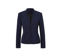 Jackenblazer GOLDNER "Eleganter Festblazer mit Stehkragen", Damen, Gr. 46, grün (marine), Obermaterial: 95% Polyester PES. 5% Elasthan EL., festlich, eng Sonstiges, Blazer, Trageangenehmer Jersey (113