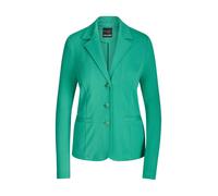 Jackenblazer GOLDNER "Kurzgröße Viskoseblazer mit Reverskragen", Damen, Gr. 23, grün, Obermaterial: 67% Viskose CV. 27% Polyester PES. 6% Elasthan EL., Blazer, stretchbequeme Jerseyqualität (55360157-