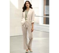 Jackenblazer INSPIRATIONEN "Blazer", Damen, Gr. 54, beige (sand), 55% Leinen, 45% Viskose, Blazer (71583954-54) sand