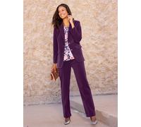 Jackenblazer LADY "Samtblazer", Damen, Gr. 25, lila (traube), 80% Polyester, 20% Polyamid, Blazer (70265459-25) traube