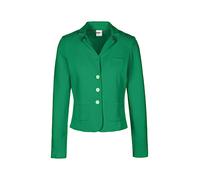 Jackenblazer MADELEINE "Blazer Kurzer Jerseyblazer mit Reverskragen", Damen, Gr. 38, grün (apfelgrün), Obermaterial: 78% Baumwolle CO. 18% Polyamid PA. 4% Elasthan EL., Modern, normal, Blazer (3031056