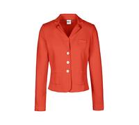 Jackenblazer MADELEINE "Blazer Kurzer Jerseyblazer mit Reverskragen", Damen, Gr. 38, orange (papaya), Obermaterial: 78% Baumwolle CO. 18% Polyamid PA. 4% Elasthan EL., Modern, normal, Blazer (72521948