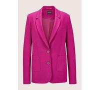Jackenblazer MADELEINE "Blazer Langer Jersyblazer mit Revers", Damen, Gr. 42, pink (magenta), Obermaterial: 67% Viskose CV. 27% Polyamid PA. 6% Elasthan EL., Modern, tailliert, Blazer (69713760-42) ma