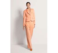Jackenblazer MADELEINE "Blazer Piqué-Blazer", Damen, Gr. 40, orange (pfirsich), Obermaterial: 81% Baumwolle CO. 17% Polyamid PA. 2% Elasthan EL., Modern, normal, Blazer (34054766-40) pfirsich