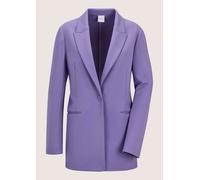 Jackenblazer MADELEINE "Jerseyblazer Eleganter Longblazer mit Stretch-Komfort", Damen, Gr. 34, lila (kristalllila), Obermaterial: 68% Viskose CV. 27% Polyamid PA. 5% Elasthan EL., Modern, Blazer, Jers