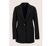Jackenblazer MADELEINE "Jerseyblazer Eleganter Longblazer mit Stretch-Komfort", Damen, Gr. 38, schwarz, Obermaterial: 68% Viskose CV. 27% Polyamid PA. 5% Elasthan EL., Modern, Blazer, Jersey-Qualität 