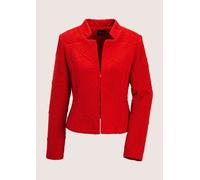 Jackenblazer MADELEINE "Kurzjacke Eleganter Jerseyblazer im Zopf-Design", Damen, Gr. 46, rot, Obermaterial: 70% Polyester PES. 28% Viskose CV. 2% Elasthan EL., Modern, Blazer, Markantes Zopf-Design (6