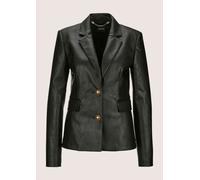 Jackenblazer MADELEINE "Lederblazer Blazer aus Leder-Imitat", Damen, Gr. 38, schwarz, Obermaterial: 100% Polyurethan PU., Modern, normal, Blazer (49594005-38) schwarz