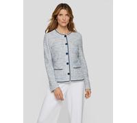 Jackenblazer RABE "Jacke", Damen, Gr. 42, hellblau, 75%Baumwolle 20%Polyacryl 5%Polyester, Blazer (26185437-42) hellblau