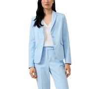 s.Oliver BLACK LABEL Blazer Damen Slim Fit hellblau 50% Polyester/47% Baumwolle/3% Elasthan Gr. 34