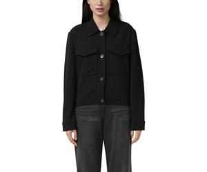 Jackenblazer S.OLIVER, Damen, Gr. 40, schwarz, Web, Obermaterial: 74% Polyester, 22% Viskose, 4% Elasthan. Futter: 100% Polyester, unifarben, gerade hüftlang, Rundhals, Blazer, mit Knopfleiste (614280