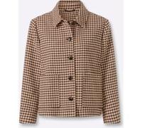 Jackenblazer schoko-sand-kariert 42