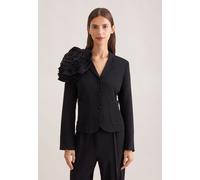 Jackenblazer SEIDENSTICKER, Damen, Gr. 36, schwarz, 99% Viskose, 1% Elastan, unifarben, Blazer (58648643-36) schwarz