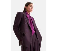 Jackenblazer SEIDENSTICKER, Damen, Gr. 38, lila (burgundy), 64% Polyester, 31% Viskose, 5% Elasthan, unifarben, Blazer (19882959-38) burgundy