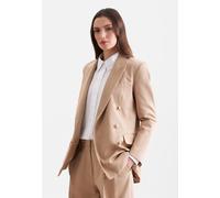 Jackenblazer SEIDENSTICKER, Damen, Gr. 40, beige, 100% Baumwolle, unifarben, Blazer (17905504-40) beige