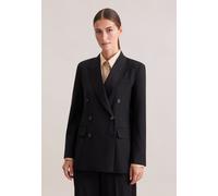 Jackenblazer SEIDENSTICKER, Damen, Gr. 40, schwarz, 52% Polyester, 43% Schurwolle, 5% Elastan, Blazer (97288065-40) schwarz