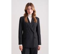 Jackenblazer SEIDENSTICKER, Damen, Gr. 44, grau, 39% Wolle 33% Polyester 14% Viskose, 13% Polyamid, 1% Elasthan, Blazer (18512740-44) grau