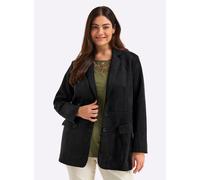 Jackenblazer SHEEGO "Blazer", Damen, Gr. 48, schwarz, 90% Polyester, 10% Elasthan, Blazer (12452621-48) schwarz