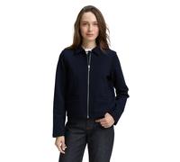 Tom Tailor Regular Fit Blazer-Jacke aus Baumwoll-Mix in Marine, Größe XL