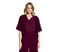 Jackenblazer VERA MONT "Damen gerader Schnitt", Damen, Gr. 48, strong aubergine, Obermaterial: 100% Polyester. Futter: 100% Polyester, gerade normal, Blazer (67534738-48) strong aubergine